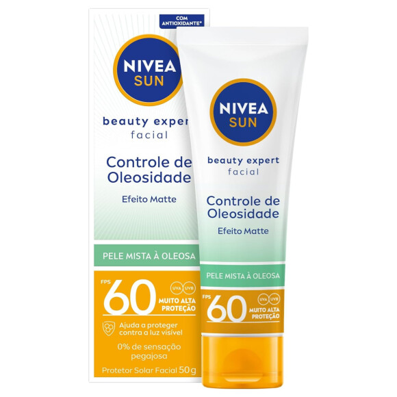 Protetor Solar Facial Beauty Expert Controle de Oleosidade, Nivea Sun