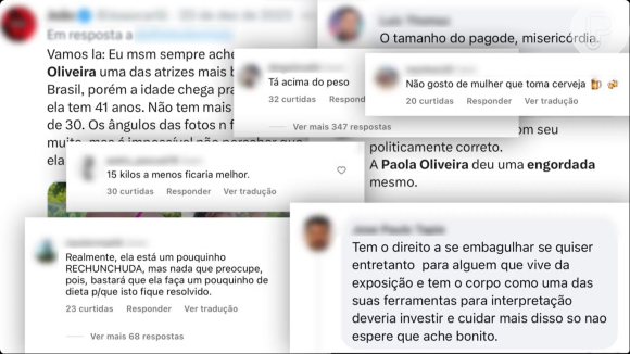 'Gongada e massacrada': Paolla Oliveira foi criticada após por seu corpo real durante ensaios par ao Carnaval 2024