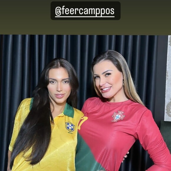 Andressa Urach voltou a gravar conteúdos eróticos com Fernanda Campos, ex-amante de Neymar