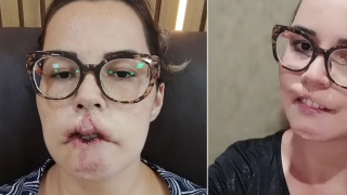 Chocante! Influenciadora perde os lábios e fica com rosto deformado após complicações da harmonização