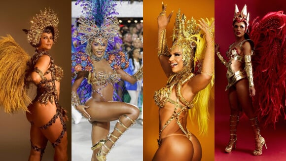Carnaval do RJ tem Paolla, Brunna Gonçalves, Vivi Araújo e mais! Quais famosas desfilaram na 1ª noite do Grupo Especial?