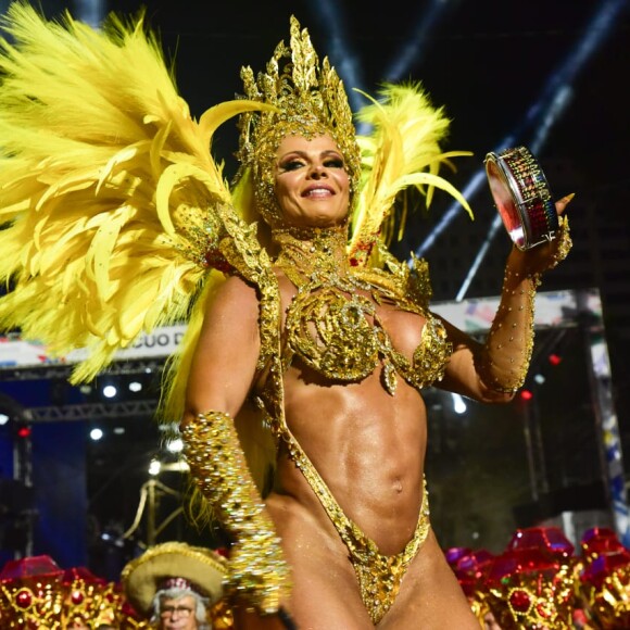 A Rainha do Salgueiro, Viviane Araújo, recebeu inúmeros elogios na web pela performance em desfile