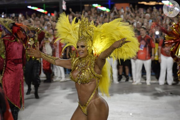 Rainha do Salgueiro, Viviane Araújo intensificou os treinos e surgiu com corpo mais definido na Sapucaí