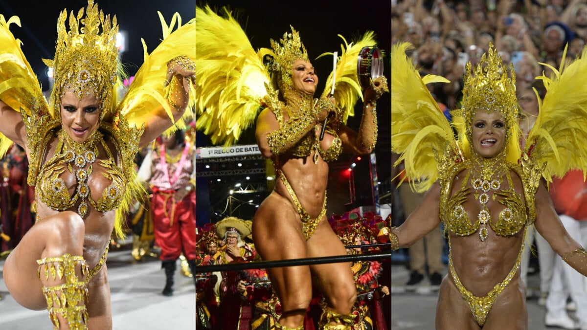 Barriga definida, tamborim na mão e look PP cavado: veja 15 fotos de  Viviane Araújo em desfile Salgueiro no Carnaval 2024 - Purepeople