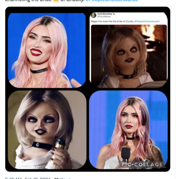 Internautas não dispensaram as críticas aos procedimentos estéticos que mudaram o rosto de Megan Fox