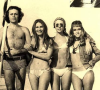Carlos Vereza, Renata Sorrah, Dina Sfat e Djenane Machado na Praia de Ipanema no ano de 1970