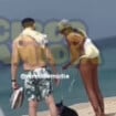 Namorando? Ex-marido de Sandy, Lucas Lima é flagrado com loira misteriosa em praia do Rio. Fotos!