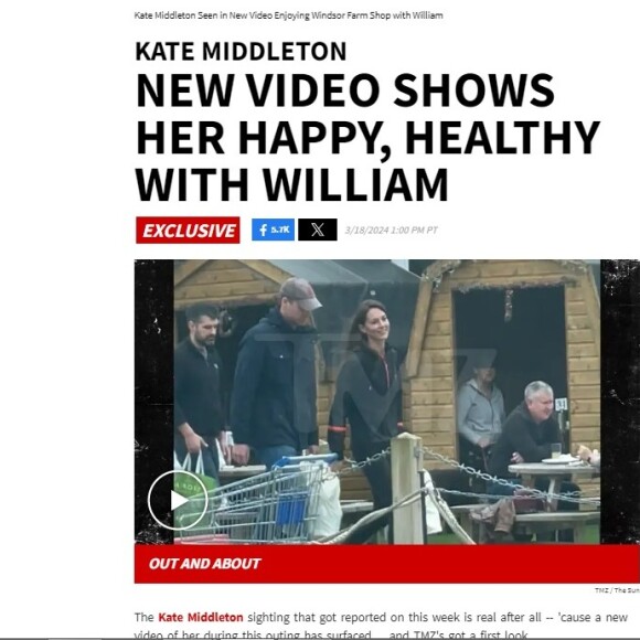 Príncipe William e Kate Middleton foram flagrados juntos pelo TMZ e pelo The Sun nesta segunda-feira (18)