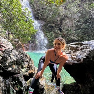 Carolina Dieckmann está viajando para a Chapada dos Veadeiros, no estado do Goiás