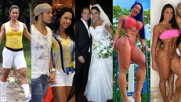 Antes e depois de Gracyanne Barbosa: 20 fotos provam como a musa fitness mudou o corpo em 16 anos da relação com Belo