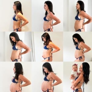 Bruna Biancardi compartilhou um 'antes e depois' belíssimo detalhando a gravidez de Mavie