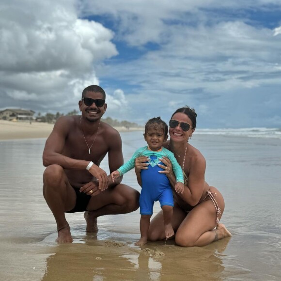 Filho de Viviane Araujo e Guilherme Militão, Joaquim, de 1 ano, já havia sido alvo de ataques na web