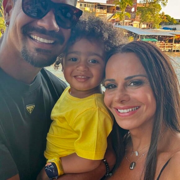 Viviane Araujo e Guilherme Militão são pais do pequeno Joaquim, de 1 ano