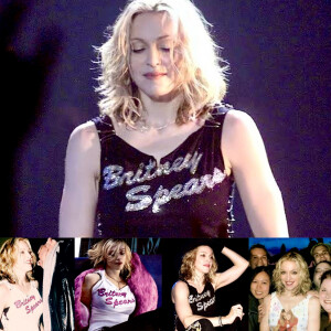 Madonna já usou várias blusas com o nome de Britney Spears