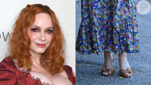 Estrela da série 'Mad Men', Christina Hendricks já lidou com muitas críticas pelo formato diferente dos seus pés