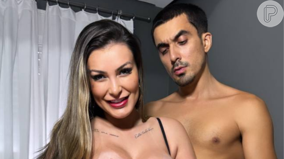 Andressa Urach divulga vídeo pornô com ator que tem 24 cm de 'dote' e seguidores se animam: 'Queria participar'