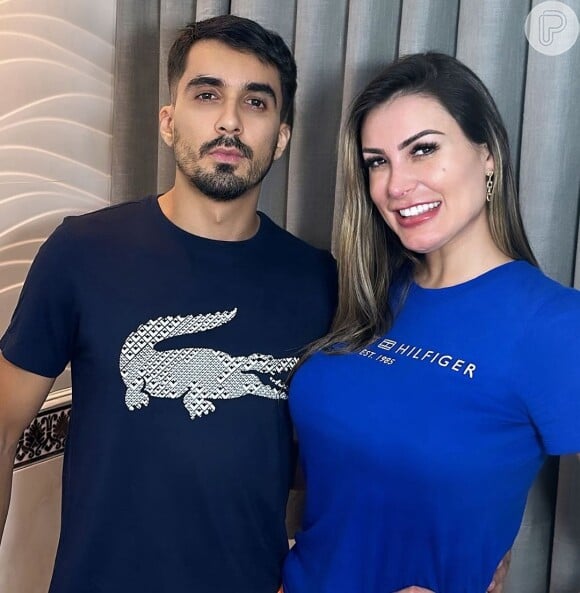 Andressa Urach divulgou, em seu perfil no Instagram, uma parceria com o produtor de conteúdo adulto Big Bambu