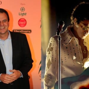 Eduardo Paes negou autorização de shows de Bruno Mars no Rio de Janeiro