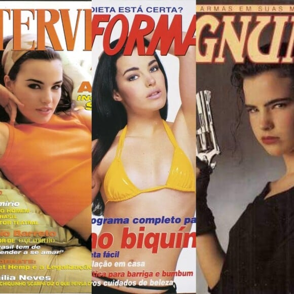 Capas de revista de Ana Paula Arósio: de biquíni a foto com arma, atriz estampou dezenas de produções nacionais e internacionais