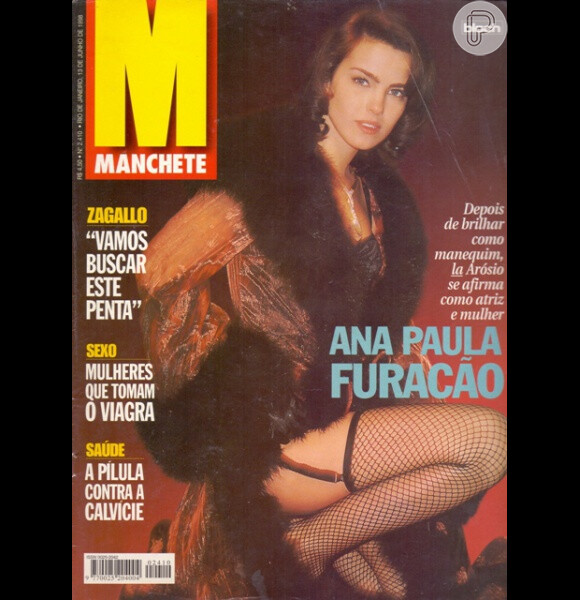 A revista Manchete trouxe Ana Paula Arósio como você nunca viu: de lingerie e muito sexy