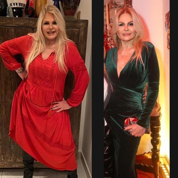 Antes e depois de Monique Evans, com 10 kg a menos, impressionou internautas