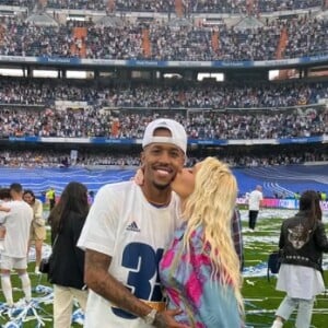 Éder Militão e Karoline Lima ficaram juntos por pouco mais de um ano, entre 2021 e 2022