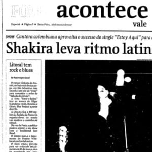 Shakira também esteve em Campos do Jordão, na mesma época em que performou em Taubaté