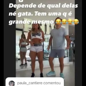 Gretchen foi criticada por internautas e usou seus stories do Instagram para rebatê-los, inclusive citando uma harmonização peniana feita pelo seu marido recentemente