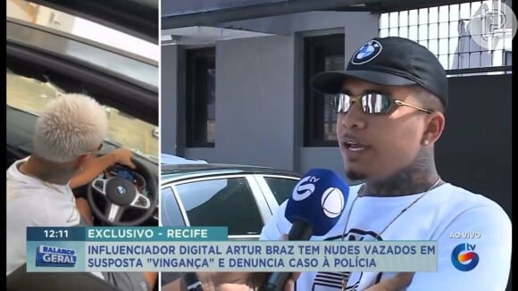 Artur Braz deu uma entrevista no 'Balanço Geral', na edição local de Recife, para falar do crime