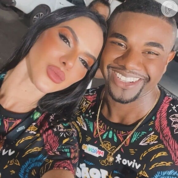 Davi Brito e Tamires Assis têm feito declarações de amor nas redes sociais 