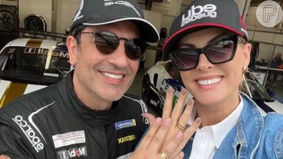 Ana Hickmann e Edu Guedes ficaram noivos após apresentador fazer pedido de casamento em Portugal