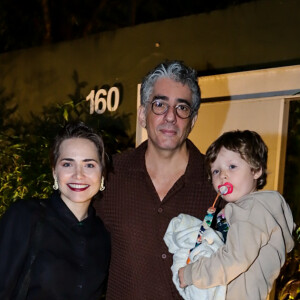 Leticia Colin e Michel Melamed em foto com o filho, Uri, hoje com quase 5 anos