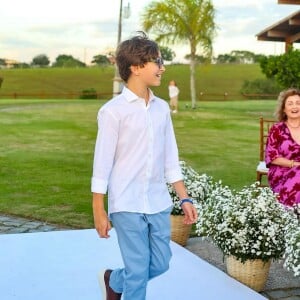 Rafael, de 11 anos, é o filho do meio de Claudia Leite e Marcio Pedreira