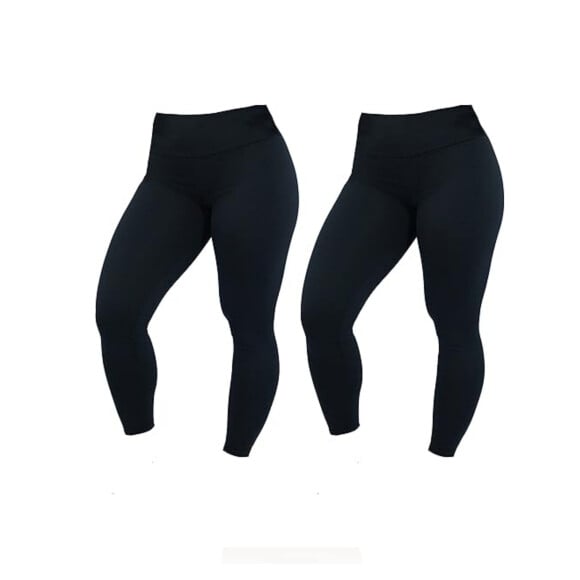 Kit com duas calças Leggings fitness suplex, LEGBrasil