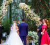 Júlia Vieira e Luigi César, filho de César Filho e Elaine Mickely, casaram em fazenda em São Paulo