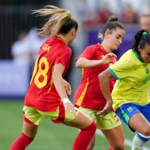 O Brasil perdeu de 2 a 0 para a espanha na fase de grupos do futebol feminino nas Olimpíadas de Paris 2024