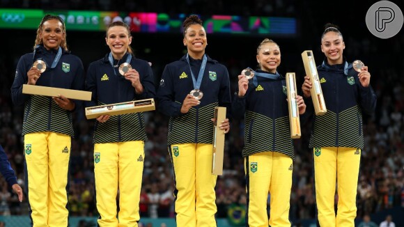 Rebeca Andrade conquistou o bronze por equipes da Ginástica Artística nas Olimpíadas de Paris 2024