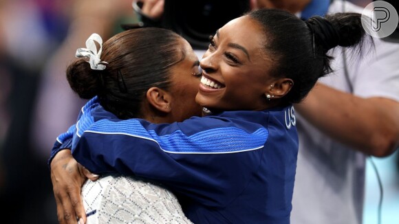 Jordan Chiles e Simone Biles dividiram o pódio nas Olimpíadas de Paris 2024