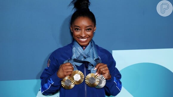 A maquiagem de Simone Biles brilhou tanto quanto suas medalhas nas Olimpíadas de Paris 2024