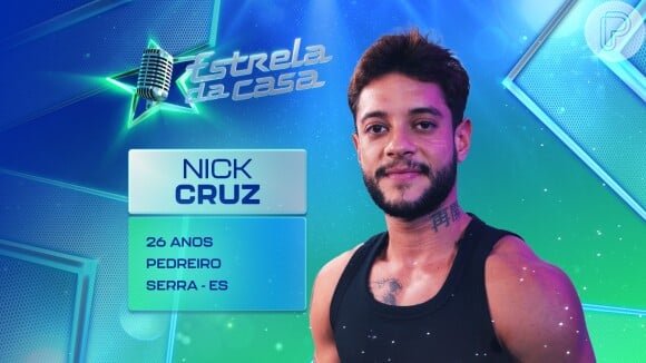 'Estrela da Casa': Nick Cruz é pedreiro e cantor