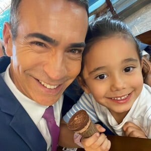 César Tralli também revelou a maneira afetiva com que a filha, Manuella, se recorda da avó