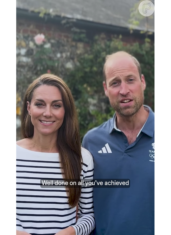 Príncipe William e Kate Middleton parabenizaram os atletas de Grã-Bretanha nas Olimpíadas de Paris 2024