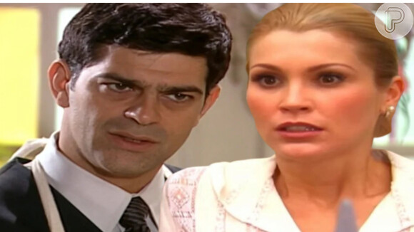 Em 'Alma Gêmea', Rafael (Eduardo Moscovis) deixa a educação de lado ao descobrir falsa gravidez de Cristina (Flavia Alessandra).