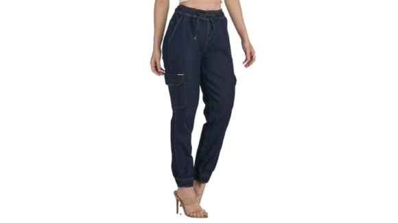 Calça Jeans Mon Jogger Azul Escuro, HNO Jeans