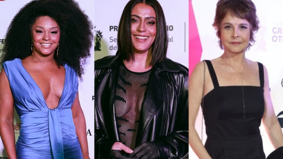 Transparência, assimetria, decote e mais: Carol Castro, Juliana Alves e outras famosas brilham no Prêmio Grande Otelo em 28 de agosto de 2024