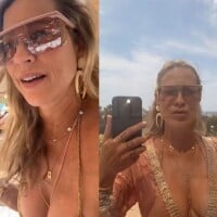 Luana Piovani faz 48: atriz aposta em biquíni sensual, valorizando seios, para comemorar aniversário em praia de Ibiza. Fotos!