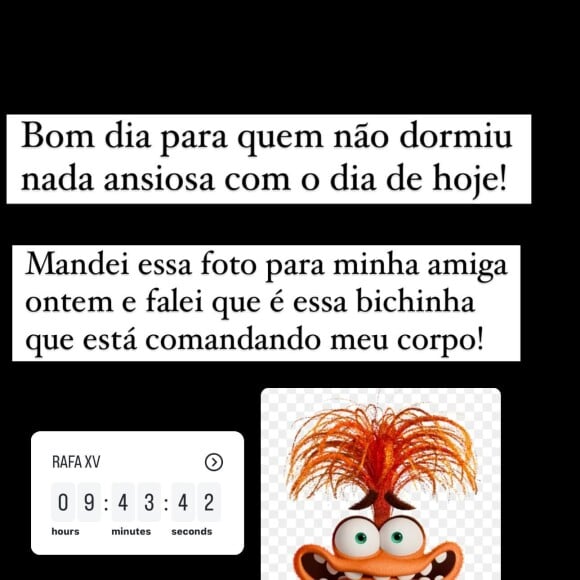 Rafa Justus vai receber em sua festa de 15 anos cerca de 400 pessoas e entregou estar na expectativa para a celebração