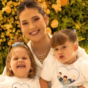 As filhas de Virginia Fonseca e Zé Felipe roubaram a cena ao usarem looks de grife