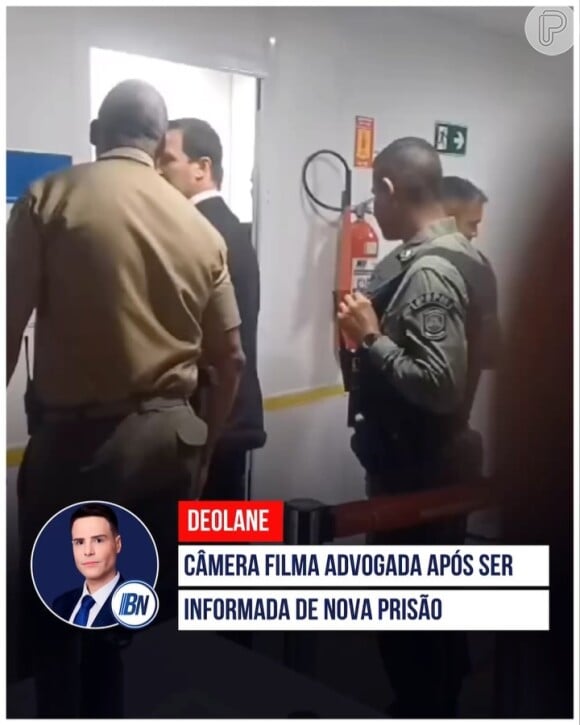 Deolane Bezerra: um vídeo, divulgado pelo apresentador Luiz Bacci, mostra o momento em que ela é conduzida por policiais, logo após ser informada de que seria presa novamente