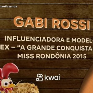 'A Fazenda 16': Gabi Rossi é influenciadora e participou de 'A Grande Conquista 2'; ela também enfrenta o Paiol